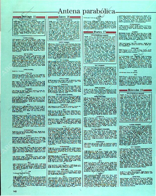 BLANCO Y NEGRO MADRID 15-01-1989 página 142