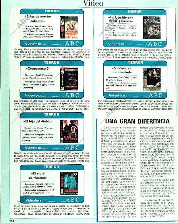 BLANCO Y NEGRO MADRID 15-01-1989 página 144