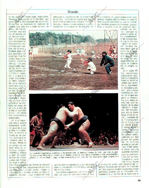 BLANCO Y NEGRO MADRID 15-01-1989 página 25