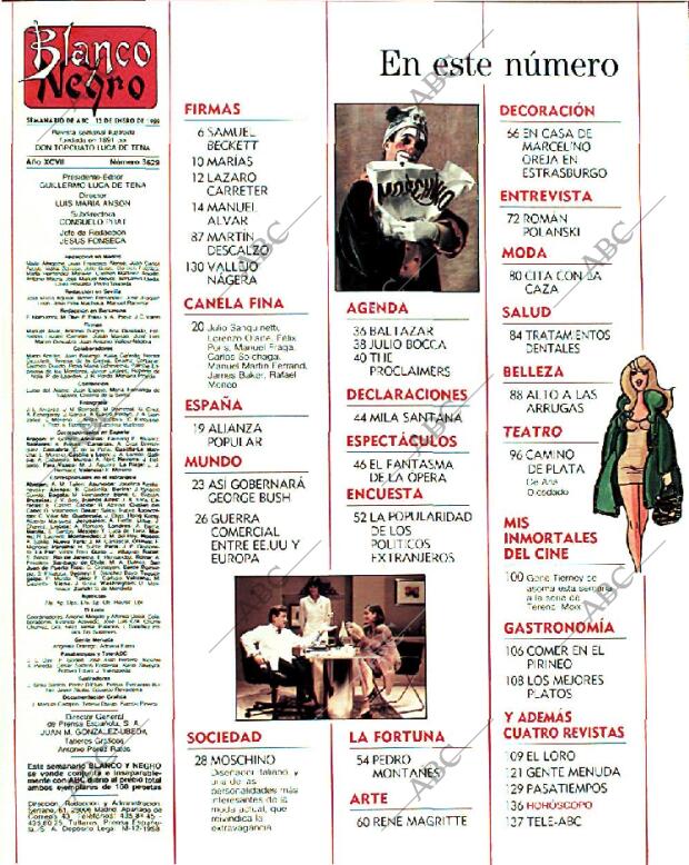 BLANCO Y NEGRO MADRID 15-01-1989 página 3