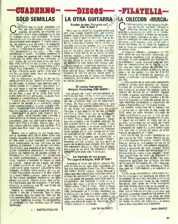 BLANCO Y NEGRO MADRID 15-01-1989 página 45