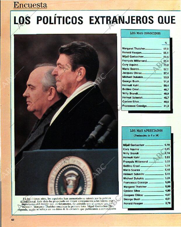 BLANCO Y NEGRO MADRID 15-01-1989 página 52