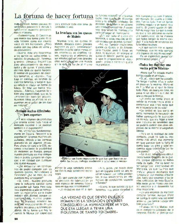 BLANCO Y NEGRO MADRID 15-01-1989 página 58