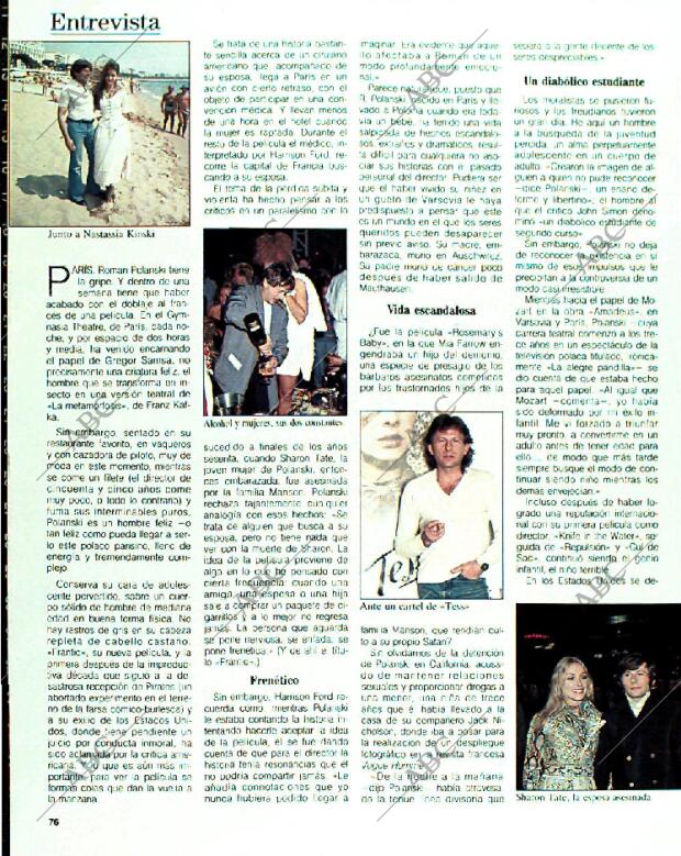 BLANCO Y NEGRO MADRID 15-01-1989 página 76