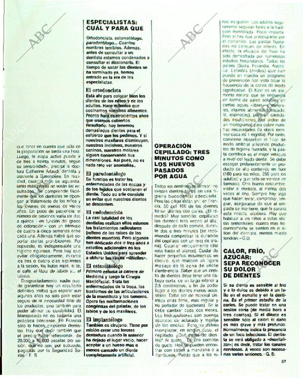 BLANCO Y NEGRO MADRID 15-01-1989 página 87