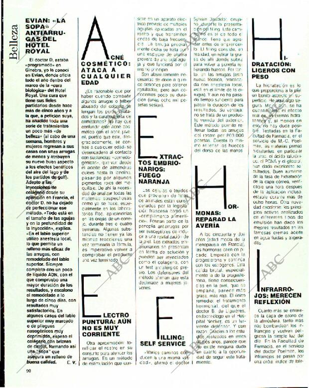 BLANCO Y NEGRO MADRID 15-01-1989 página 90