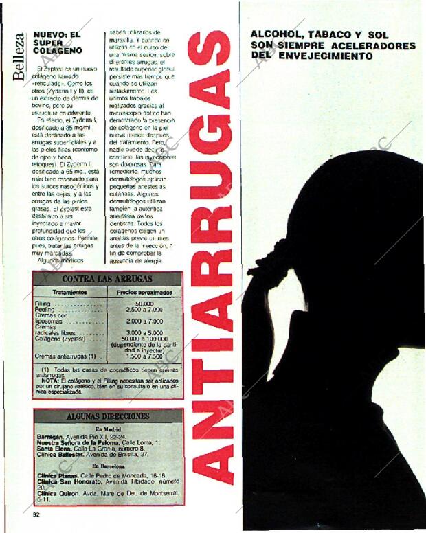 BLANCO Y NEGRO MADRID 15-01-1989 página 92