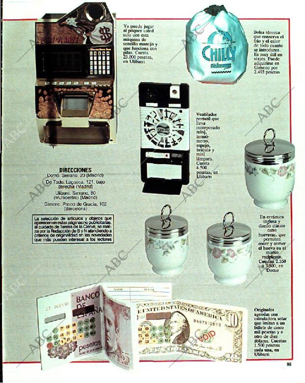 BLANCO Y NEGRO MADRID 15-01-1989 página 95