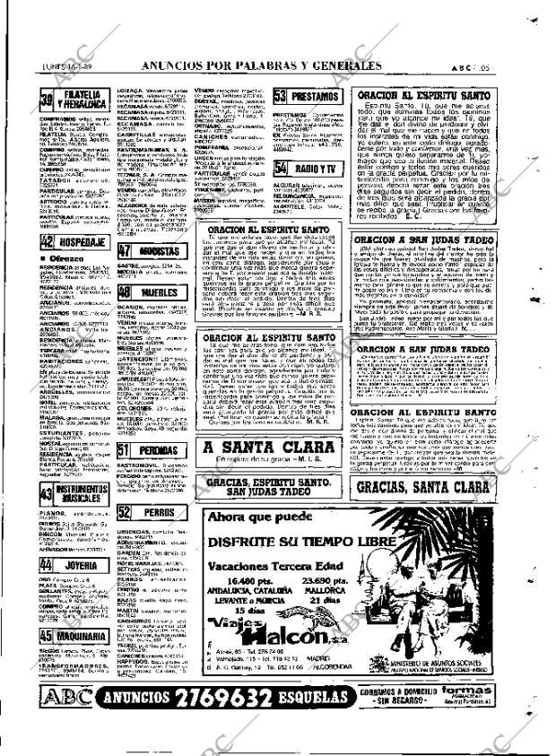 ABC MADRID 16-01-1989 página 105
