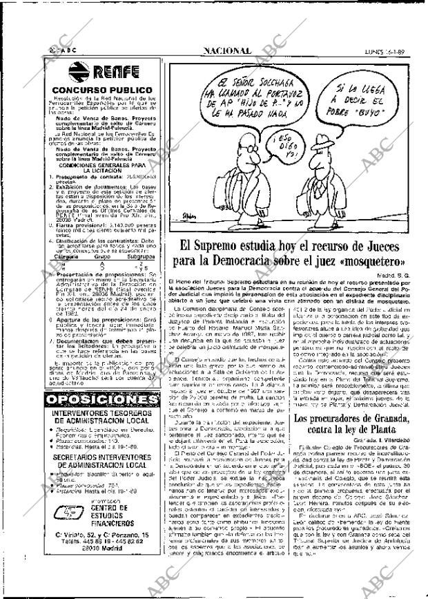 ABC MADRID 16-01-1989 página 20