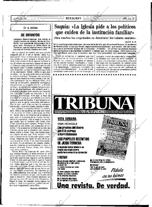 ABC MADRID 16-01-1989 página 35