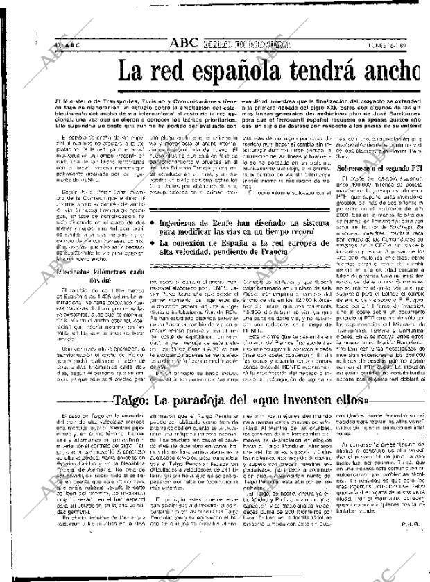 ABC MADRID 16-01-1989 página 40