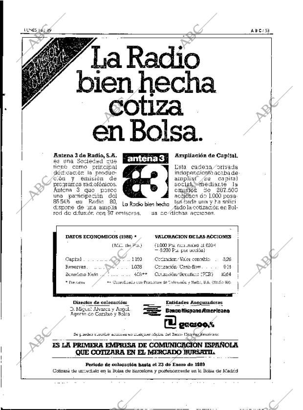 ABC MADRID 16-01-1989 página 53