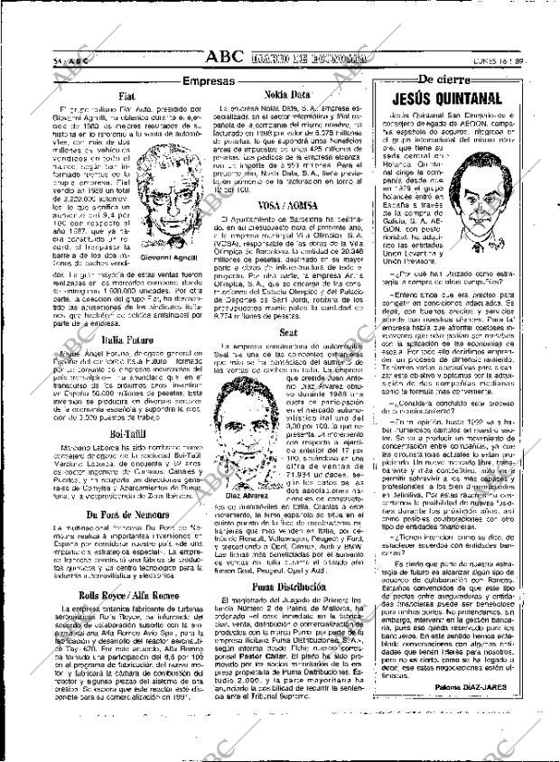 ABC MADRID 16-01-1989 página 54