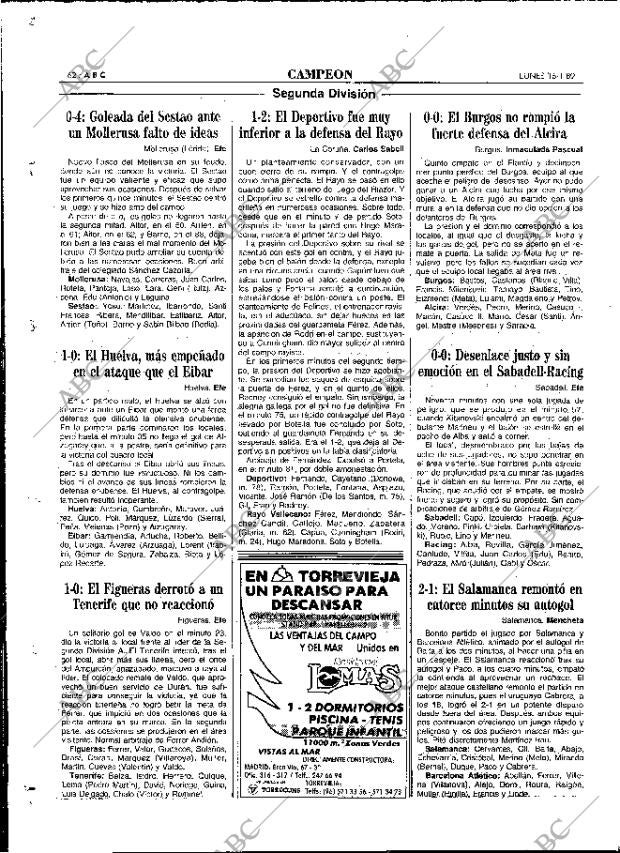 ABC MADRID 16-01-1989 página 62