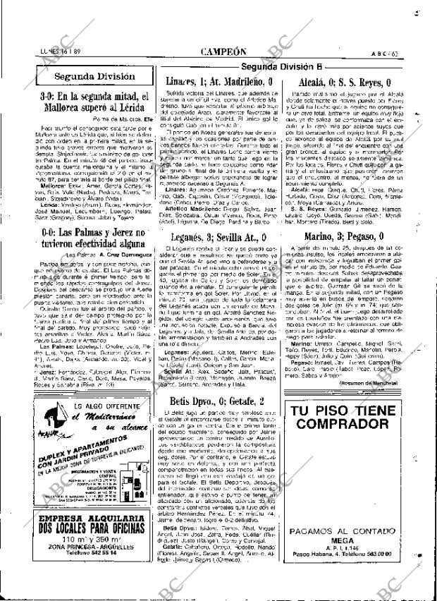 ABC MADRID 16-01-1989 página 63