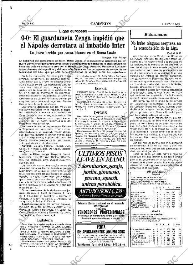 ABC MADRID 16-01-1989 página 66