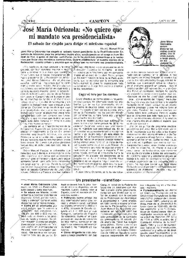 ABC MADRID 16-01-1989 página 70