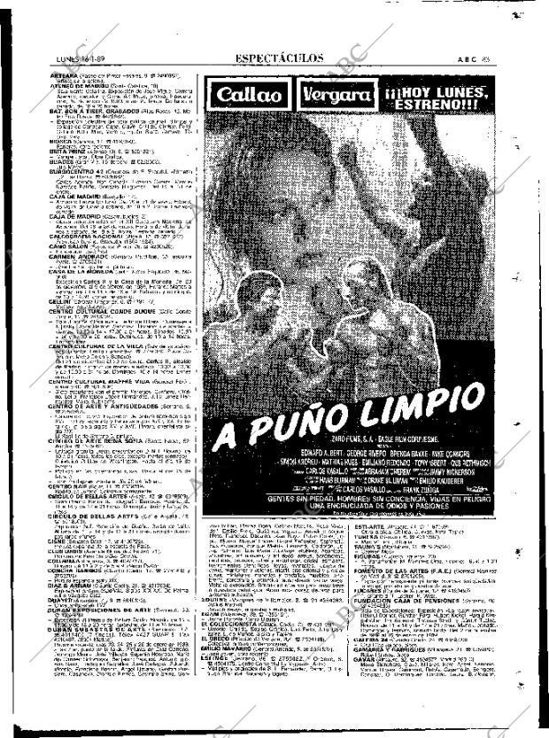 ABC MADRID 16-01-1989 página 83