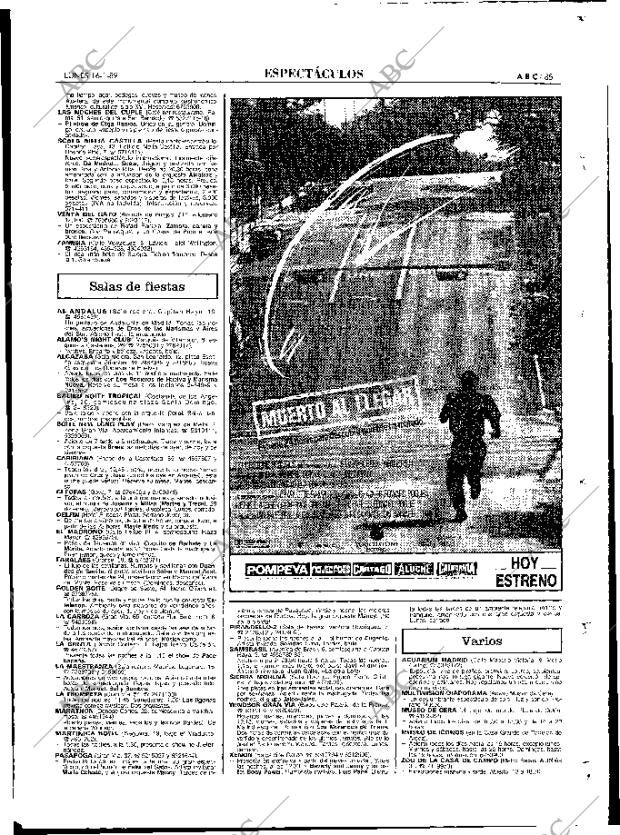 ABC MADRID 16-01-1989 página 85
