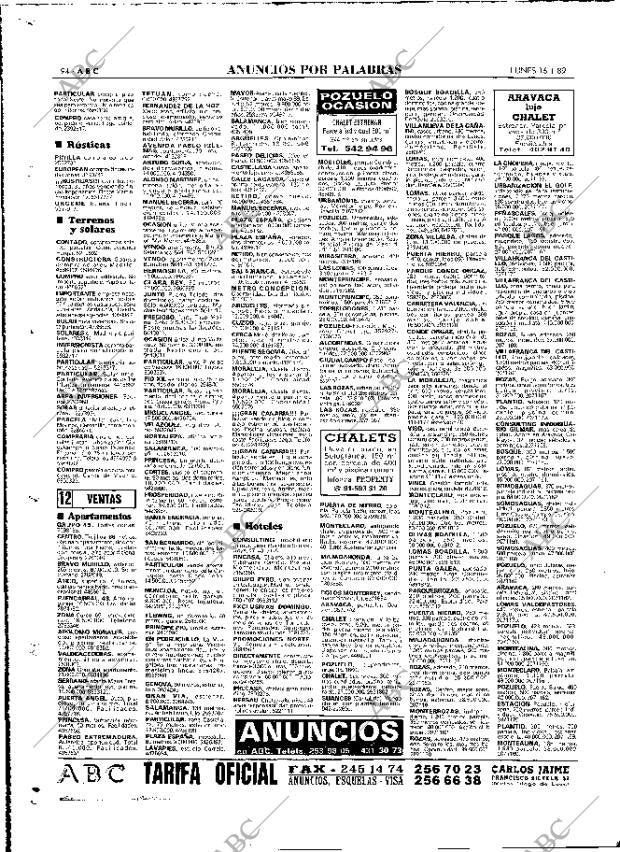 ABC MADRID 16-01-1989 página 94