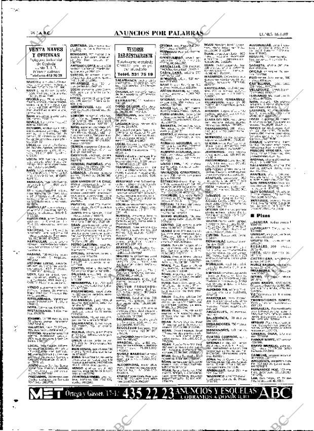 ABC MADRID 16-01-1989 página 96