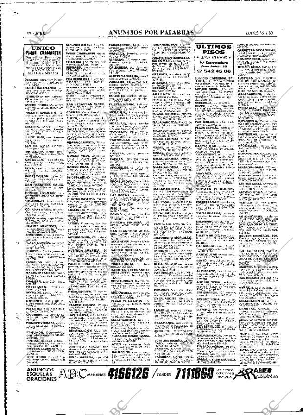 ABC MADRID 16-01-1989 página 98
