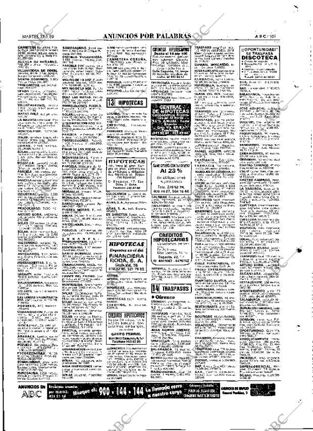 ABC MADRID 17-01-1989 página 101
