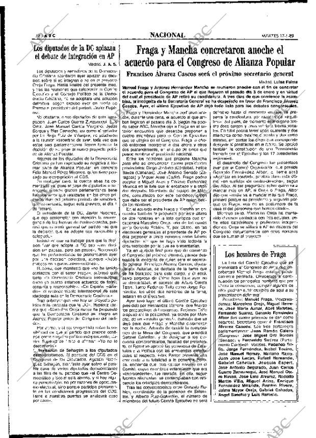 ABC MADRID 17-01-1989 página 18
