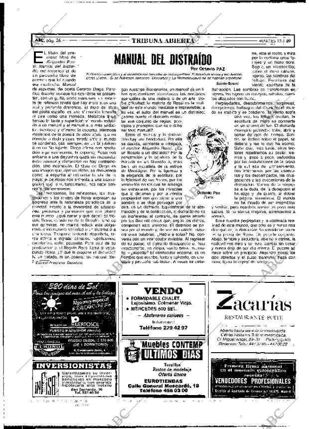 ABC MADRID 17-01-1989 página 26
