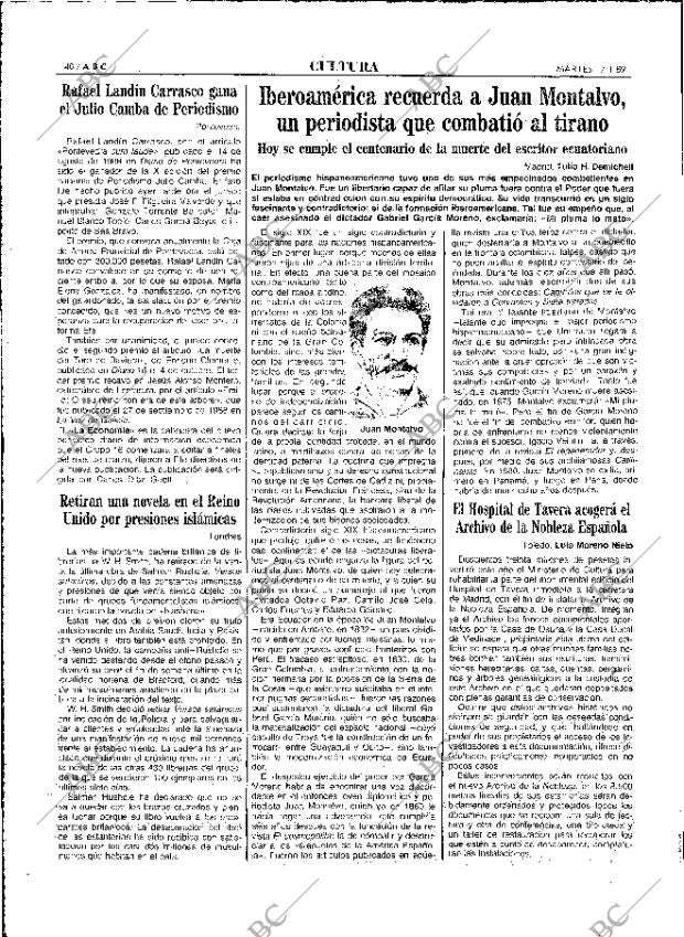 ABC MADRID 17-01-1989 página 40