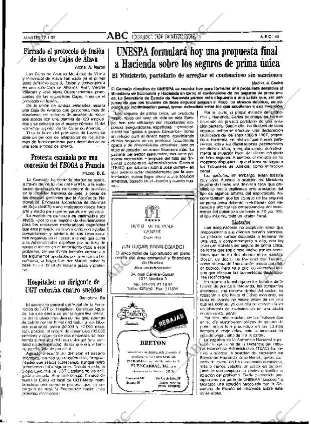 ABC MADRID 17-01-1989 página 45