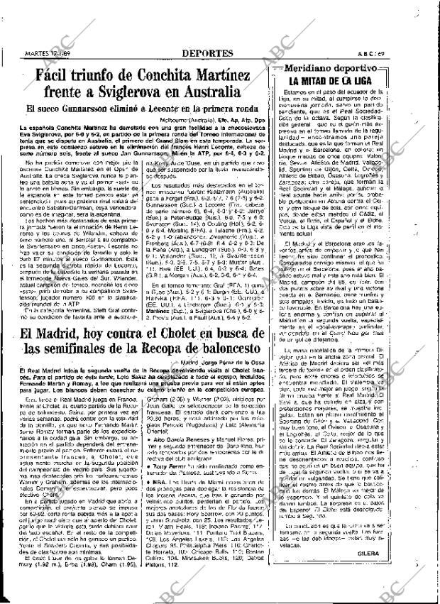 ABC MADRID 17-01-1989 página 69
