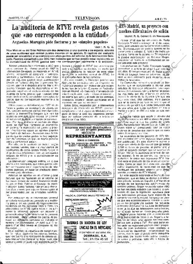 ABC MADRID 17-01-1989 página 73