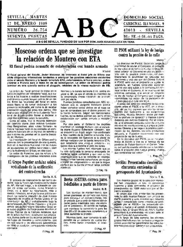 ABC SEVILLA 17-01-1989 página 9