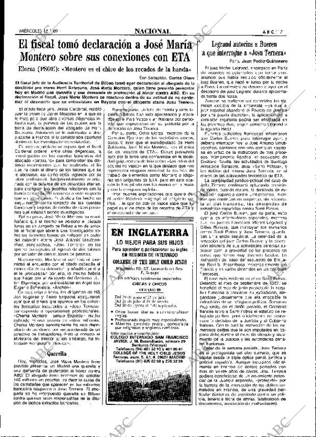 ABC MADRID 18-01-1989 página 17