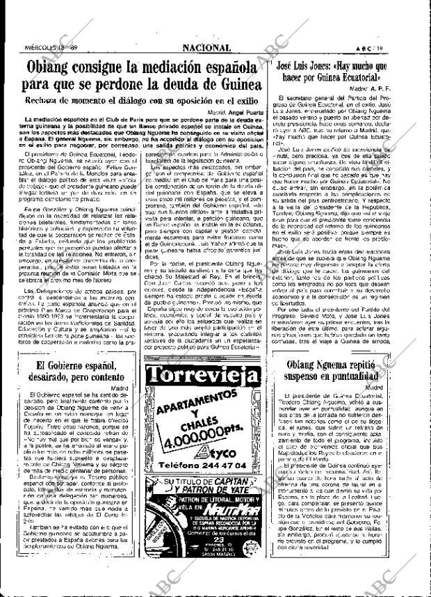ABC MADRID 18-01-1989 página 19