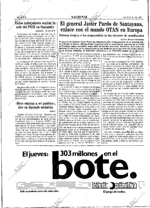 ABC MADRID 18-01-1989 página 20
