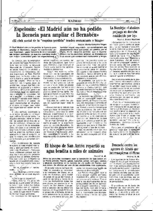 ABC MADRID 18-01-1989 página 25