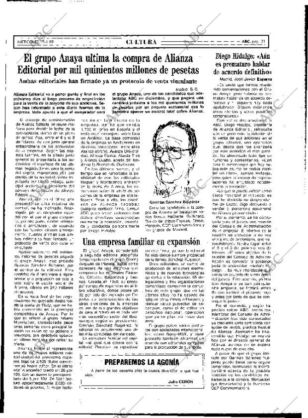 ABC MADRID 18-01-1989 página 31