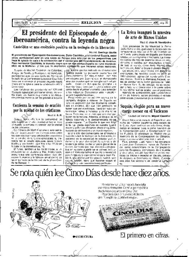 ABC MADRID 18-01-1989 página 35