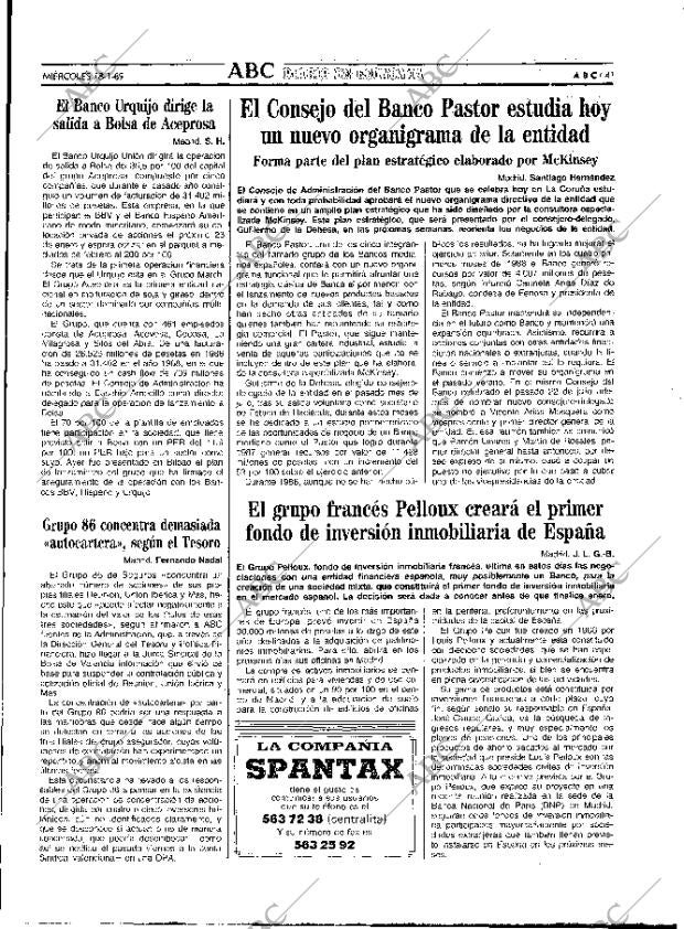 ABC MADRID 18-01-1989 página 41