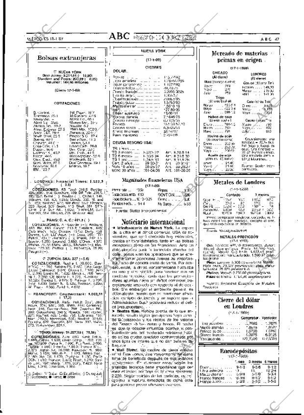 ABC MADRID 18-01-1989 página 47