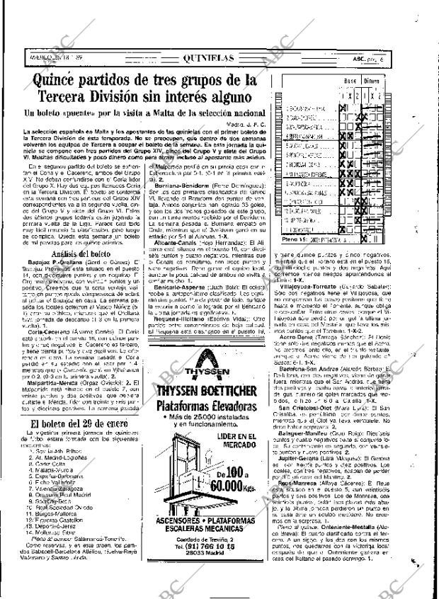 ABC MADRID 18-01-1989 página 61