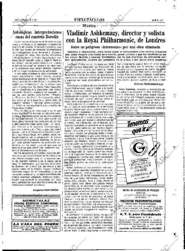 ABC MADRID 18-01-1989 página 67