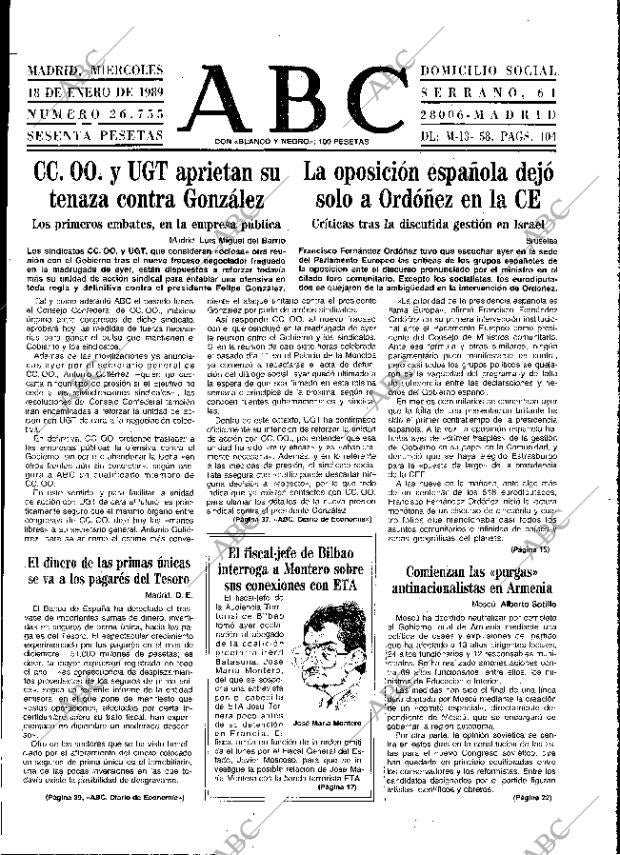 ABC MADRID 18-01-1989 página 9
