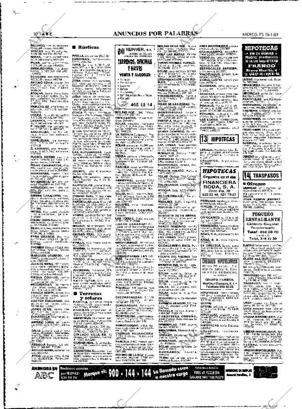 ABC MADRID 18-01-1989 página 92
