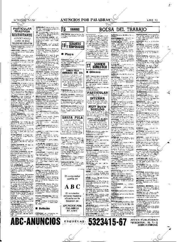 ABC MADRID 18-01-1989 página 93