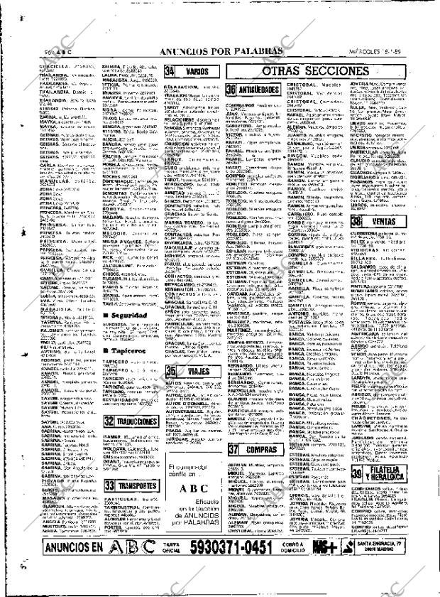 ABC MADRID 18-01-1989 página 96