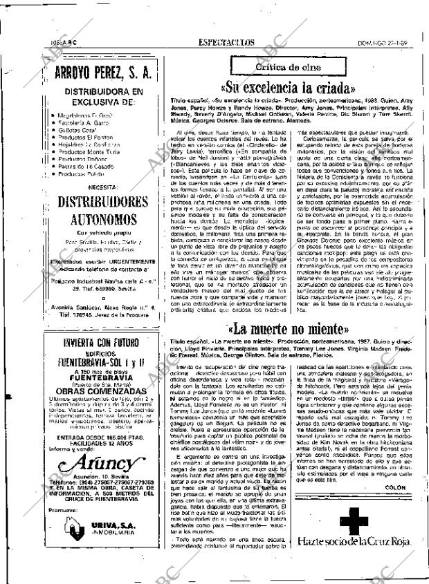 ABC SEVILLA 22-01-1989 página 108